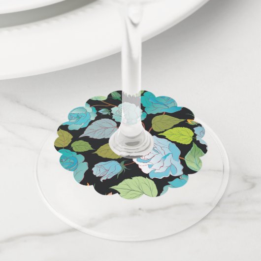 バラ2 ワイングラスタグ (クローズアップ)