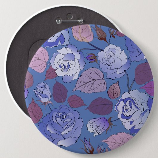 バラ2 缶バッジ (正面&裏面)