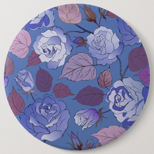 バラ2 缶バッジ (正面)