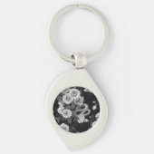 バラ3で非表示 キーホルダー (正面)