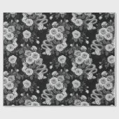 バラ3で非表示 ラッピングペーパー (フラット)
