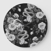 バラ3で非表示 ラージ壁時計 (正面)