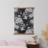 バラ3で非表示 吊り下げ型タペストリー (寝室)