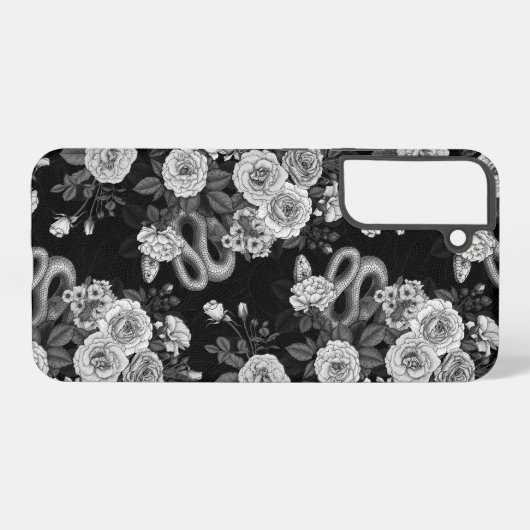 バラ3で非表示 SAMSUNG GALAXYケース (裏面横)