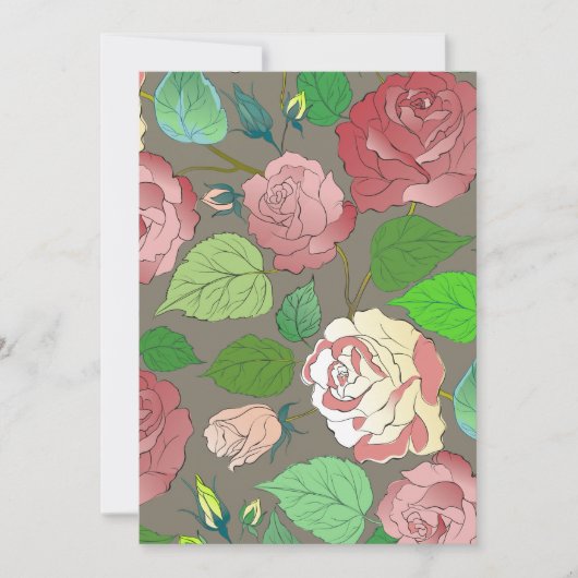 バラ30 サンキューカード (正面)