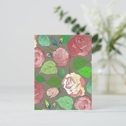 バラ30 ポストカード (スタンド正面)