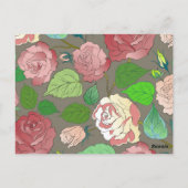 バラ30 ポストカード (裏面)