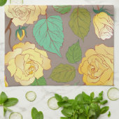 バラ3 キッチンタオル (折り畳み)