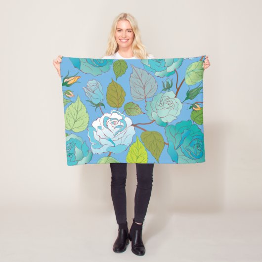 バラ3 フリースブランケット (インサイチュ)