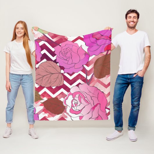 バラ3 フリースブランケット (インサイチュ)