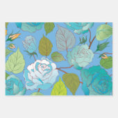 バラ3 ラッピングペーパーシート (正面)