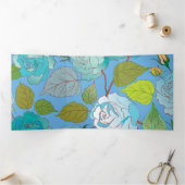 バラ3 三つ折りクリスマスカード (内部)