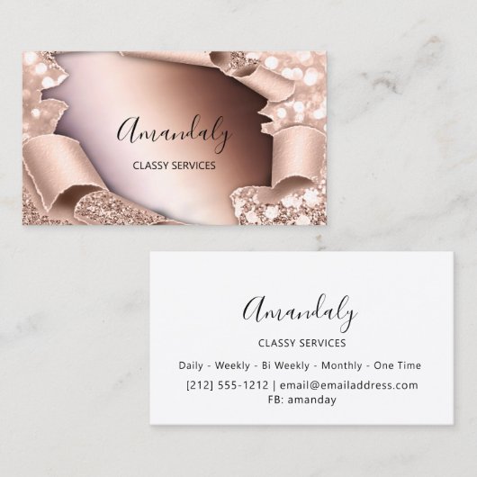 バラ3Dエフェクトフレームエレガントメイクアップスキニー 名刺 (正面/裏面)