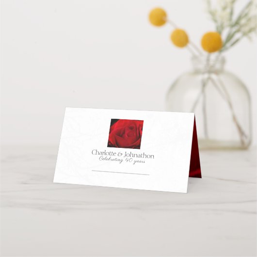 バラ40周年記念プレイスカード プレイスカード (正面)