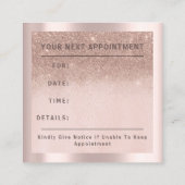 バラ40%オフ割引ロゴヘアグリッターバルーン 予約カード (裏面)