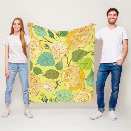 バラ4 フリースブランケット (インサイチュ)