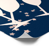 バラ50th誕生日ゲストブック – 応援から50年 ポスター (角)