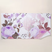 バラ5 ビーチタオル (正面)