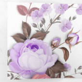 バラ5 三つ折りクリスマスカード (内部最初)