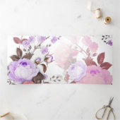 バラ5 三つ折りクリスマスカード (内部)