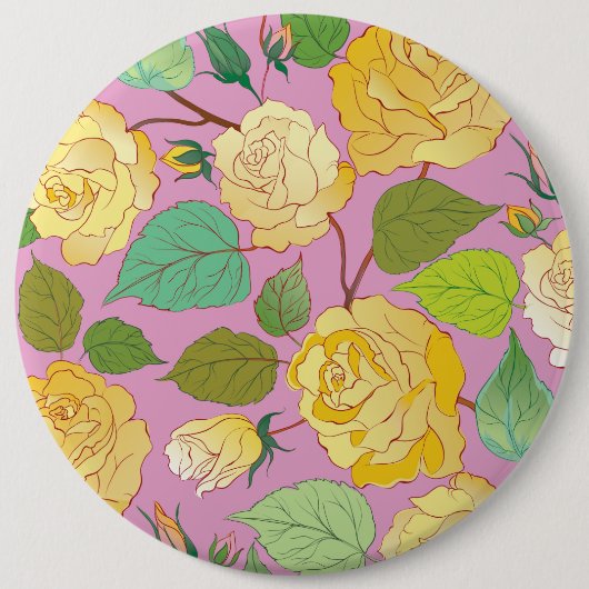 バラ6 缶バッジ (正面)