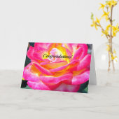 バラ7220おめでとう結婚カード カード (黄色い花)