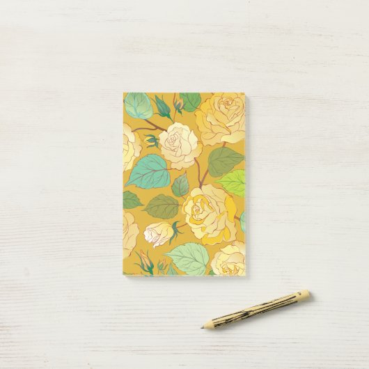 バラ7 ポストイット (デスク上)