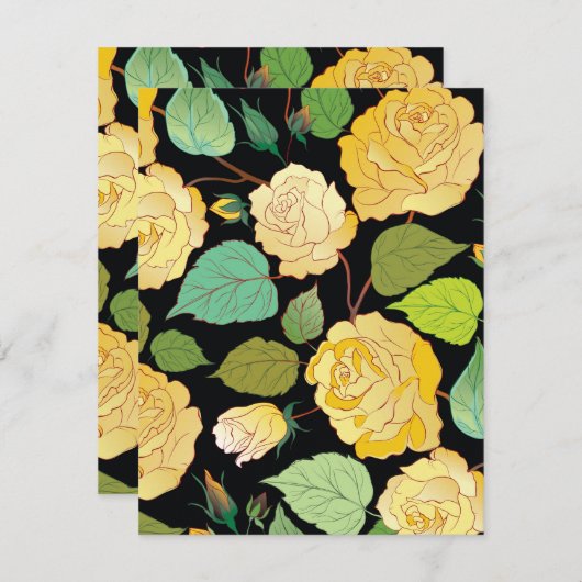 バラ8 ノートカード (正面/裏面)