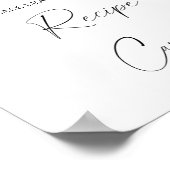 バラ – あなたのレシピカードはこちらポスター ポスター (角)