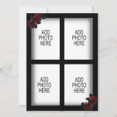 バラ アイアンゲート ゴス風 4枚の画像を追加 招待状 (裏面)