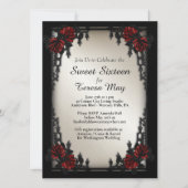 バラ アイアンゲート ゴス風 4枚の画像を追加 招待状 (正面)