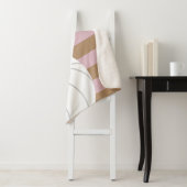 バラ&アイスコーヒージャイアンバレーボールストライプの シェルパブランケット (インサイチュ)