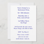 バラ·アイリス·カーネーションズ·リタイアメント 招待状 (裏面)