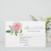 バラ-アドバイスとウィッシュブライダルシャワー 便箋 (スタンド正面)