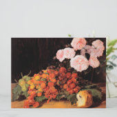 バラ、イチゴとパンを使った静物体験 カード (スタンド正面)