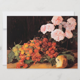 バラ、イチゴとパンを使った静物体験 カード