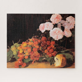 バラ、イチゴとパンを使った静物体験 ジグソーパズル