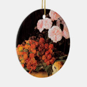 バラ、イチゴとパンを使った静物体験 セラミックオーナメント (右)