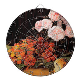 バラ、イチゴとパンを使った静物体験 ダーツボード