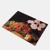 バラ、イチゴとパンを使った静物体験 ドアマット (アングル)