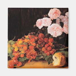 バラ、イチゴとパンを使った静物体験 マグネット