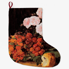 バラ、イチゴとパンを使った静物体験 ラージクリスマスストッキング