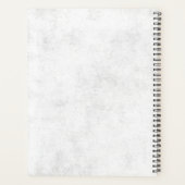 バラ、インクおよび時間プランナー プランナー手帳 (裏面)