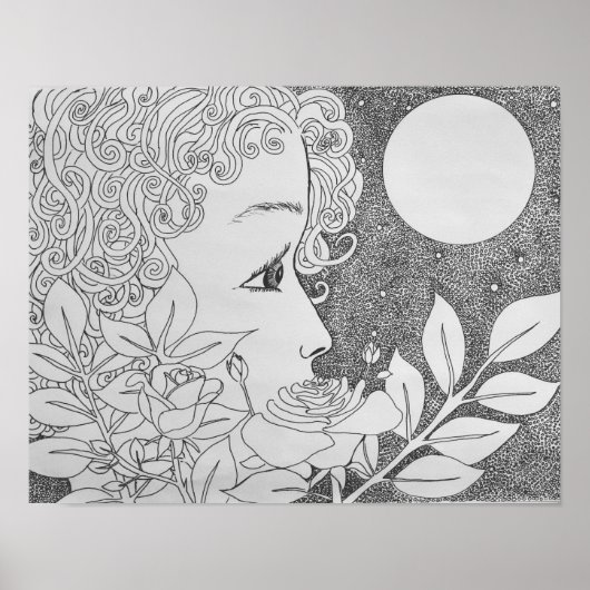 バラ(インク) ポスター (正面)