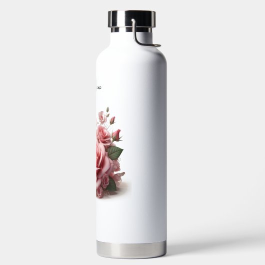 バラ ウォーターボトル (左面)