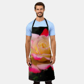 バラ エプロン (着用した状態)