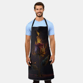 バラ エプロン (着用した状態)