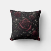 バラ・オブ・ダークネス16x16装飾用クッション クッション (正面)