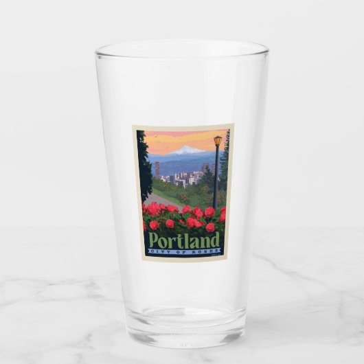バラ | オレゴン，ポートランド タンブラーグラス (正面)