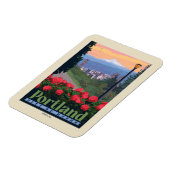 バラ | オレゴン，ポートランド マグネット (左側)